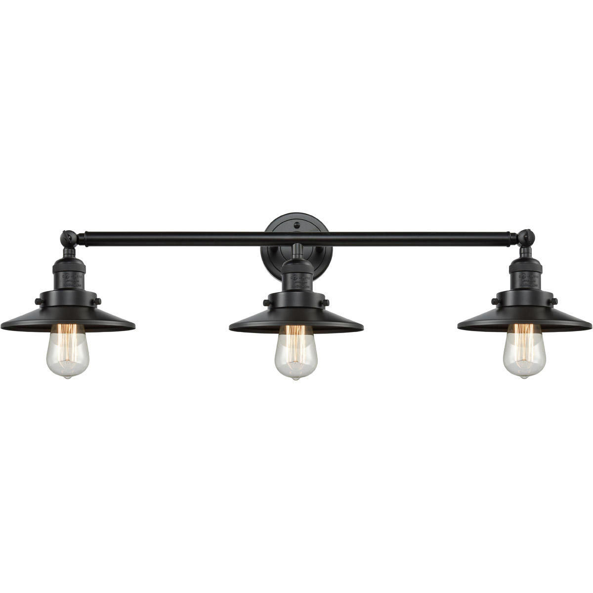 Franklin Restoration Railroad LED 32 inch Oil Rubbed Bronze Bath Vanity Light Wall Light, Franklin Restoration