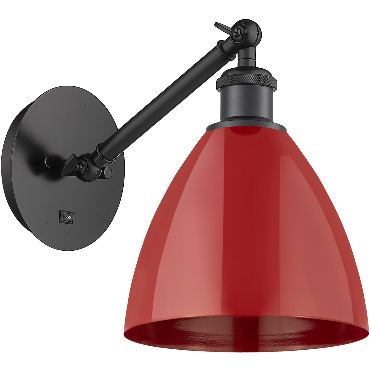 Ballston Plymouth Dome LED 8 inch Matte Black Sconce Wall Light