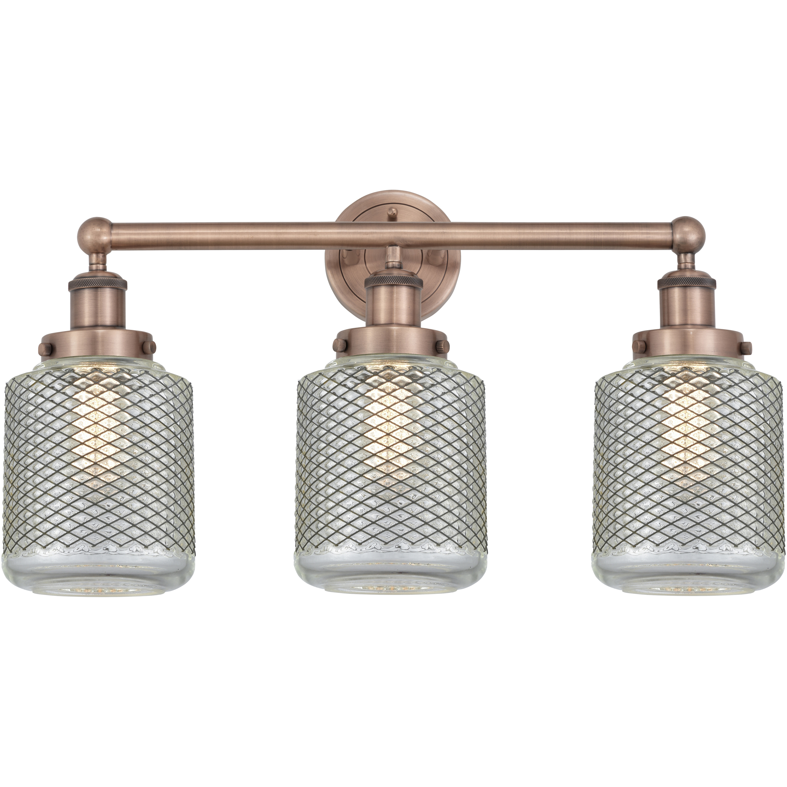 Stanton 3 Light 24 inch Antique Copper Bath Vanity Light Wall Light