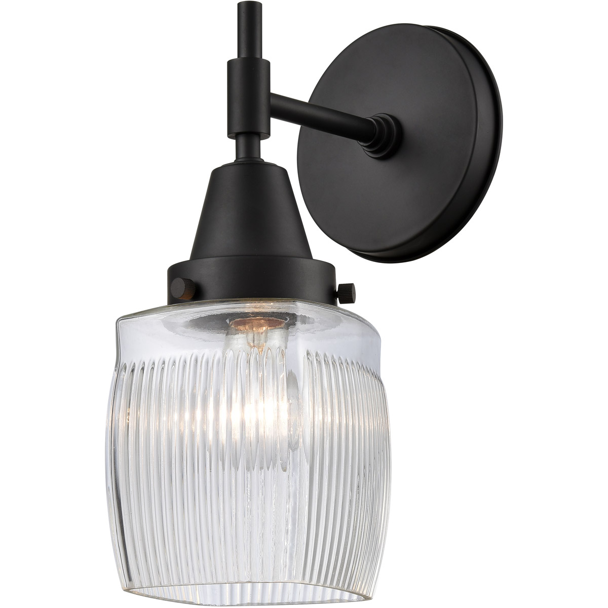 Caden 1 Light 6 inch Matte Black Sconce Wall Light