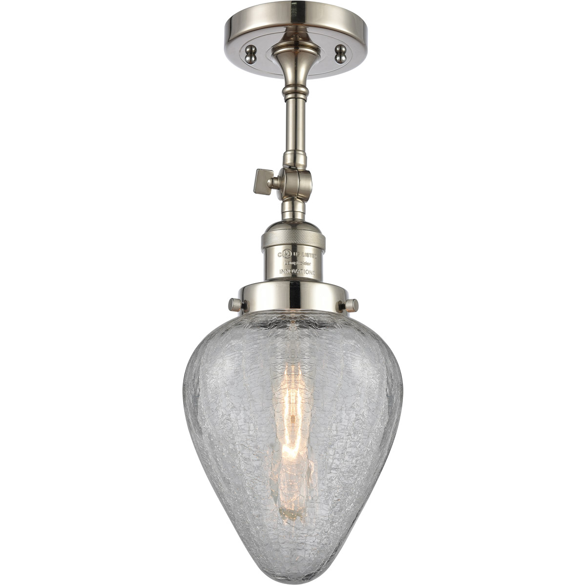 Franklin Restoration Geneseo 1 Light 7 inch Polished Nickel Semi-Flush Mount Ceiling Light, Franklin Restoration