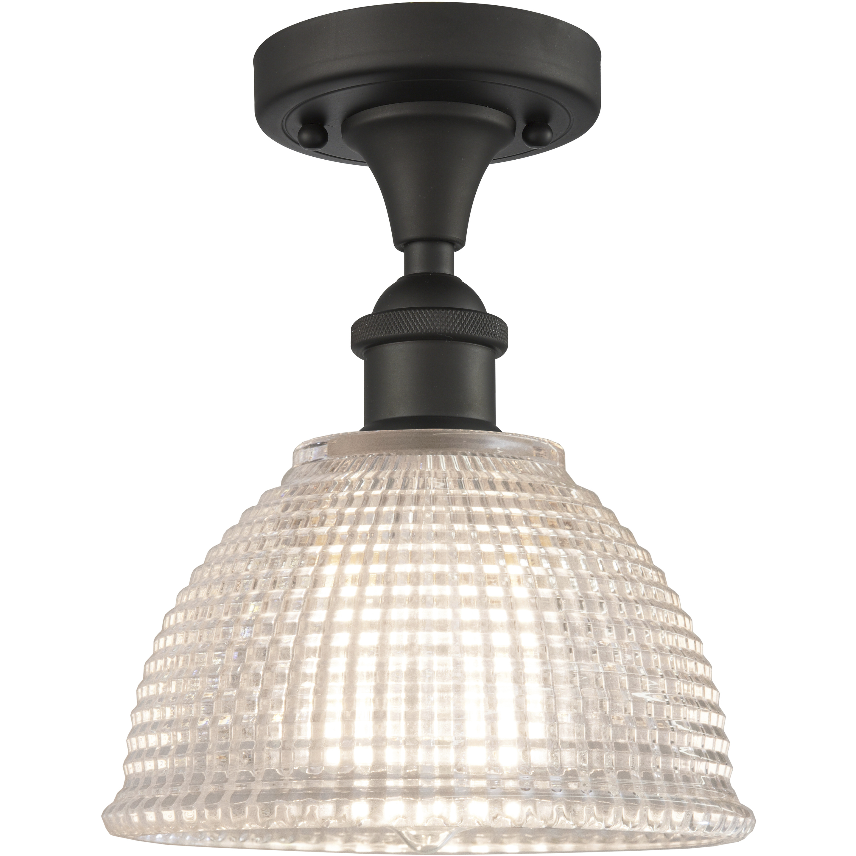 Edison Arietta 1 Light 8 inch Oil Rubbed Bronze Semi-Flush Mount Ceiling Light