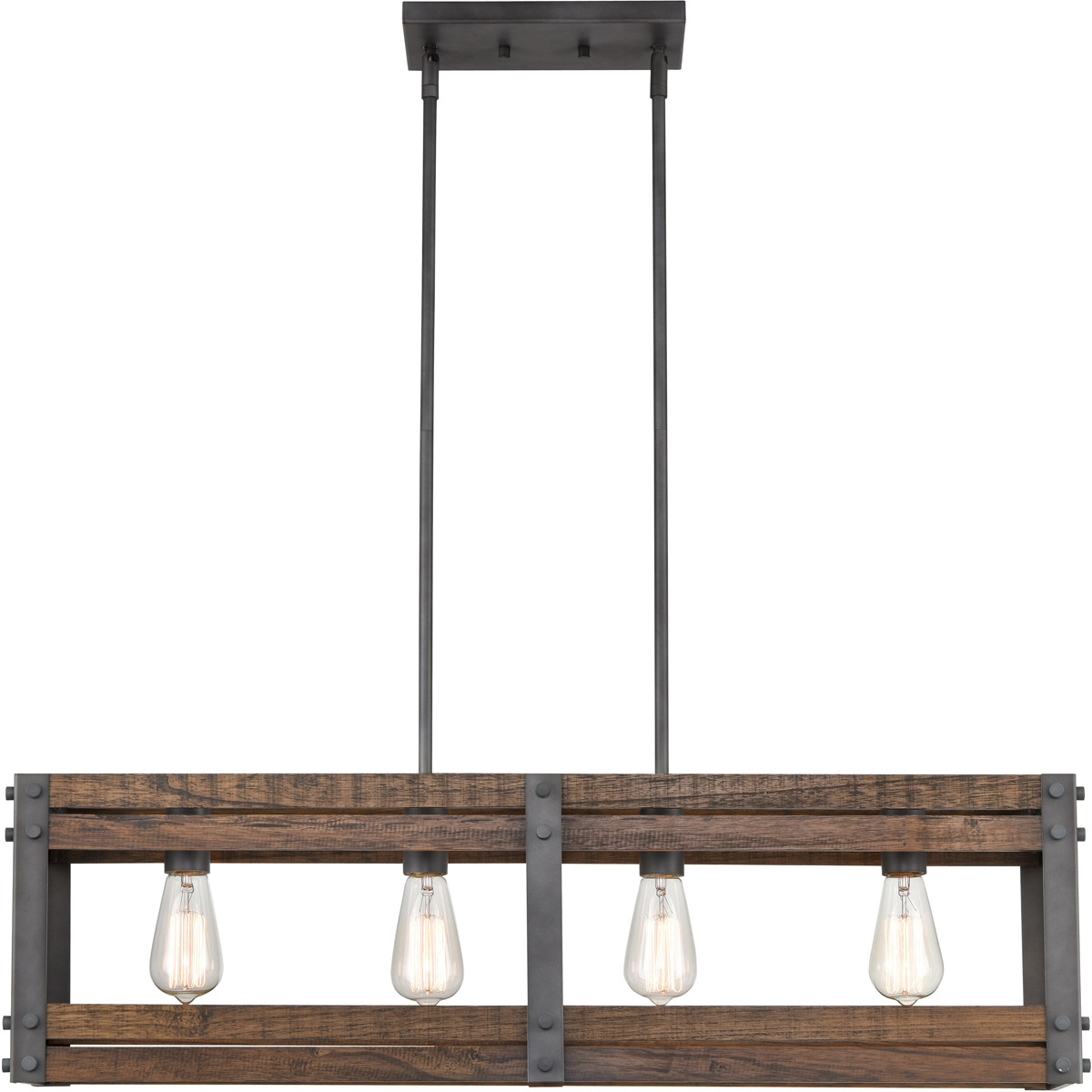 Austin LED 36 inch Aged Gun Metal Island Light Ceiling Light
