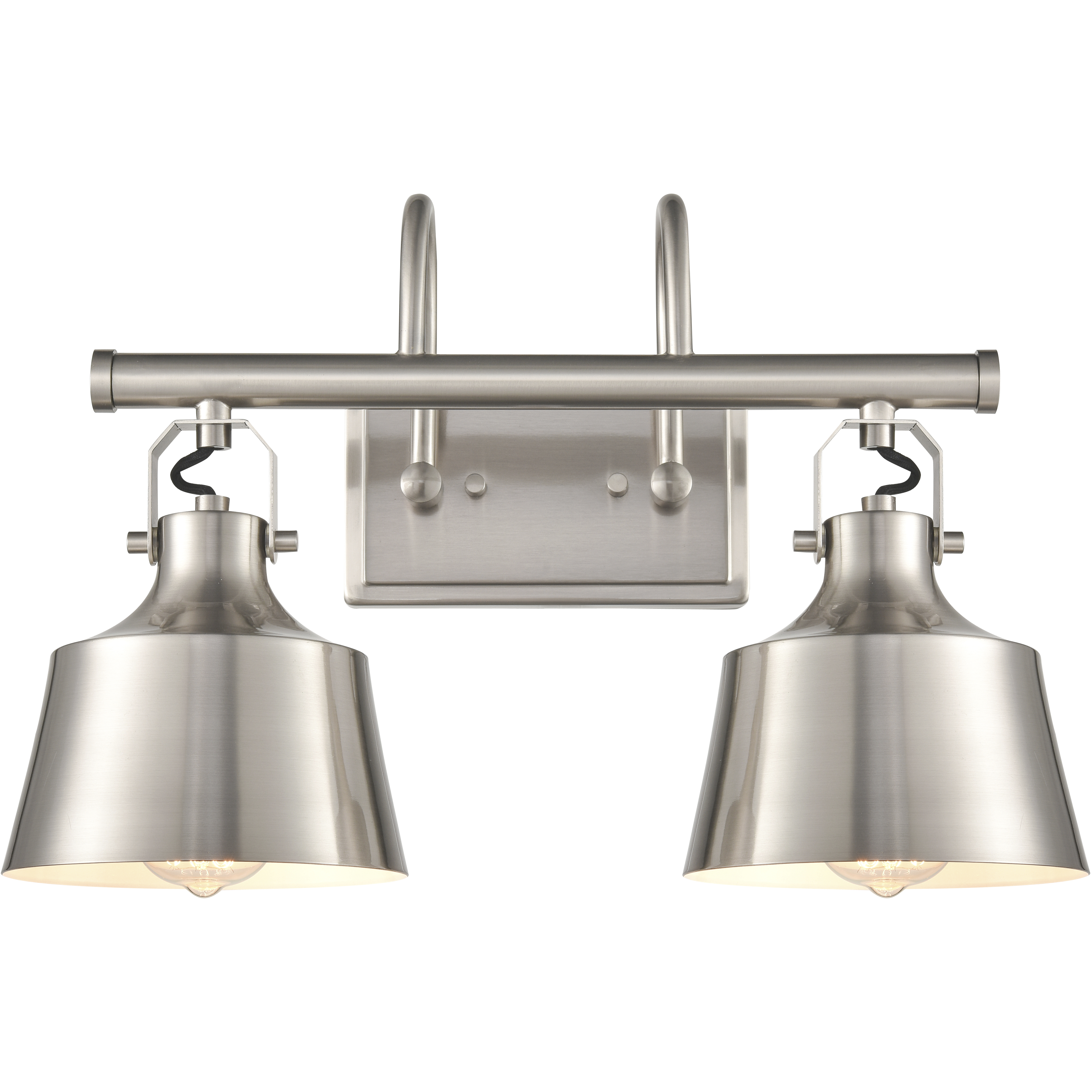 Auralume Provin 2 Light 19 inch Brushed Satin Nickel Bath Vanity Light Wall Light in Incandescent