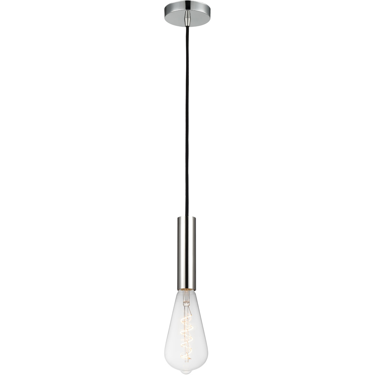 Ballston Edison LED 3.75 inch Polished Chrome Mini Pendant Ceiling Light
