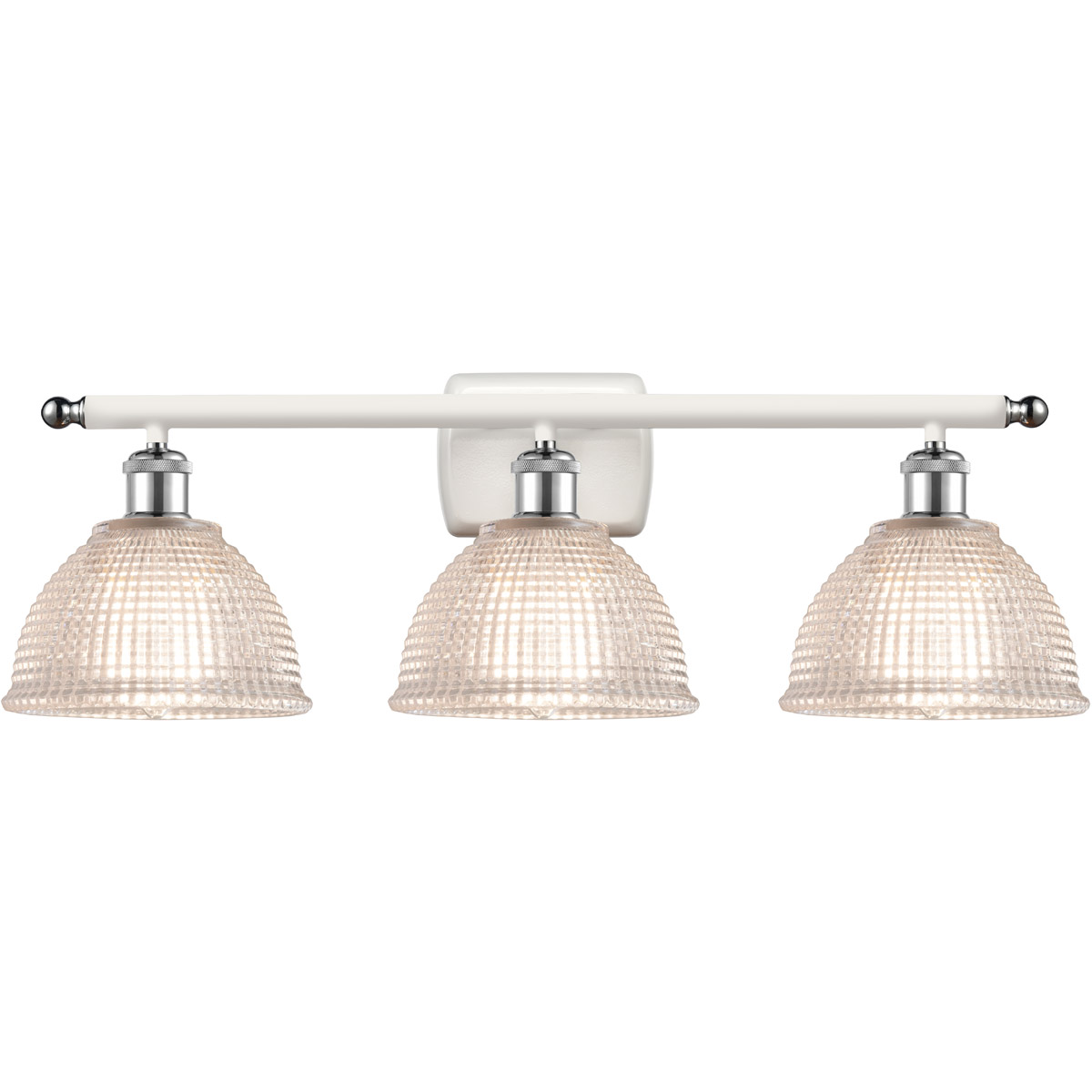 Ballston Arietta LED 26 inch White and Polished Chrome Bath Vanity Light Wall Light, Ballston