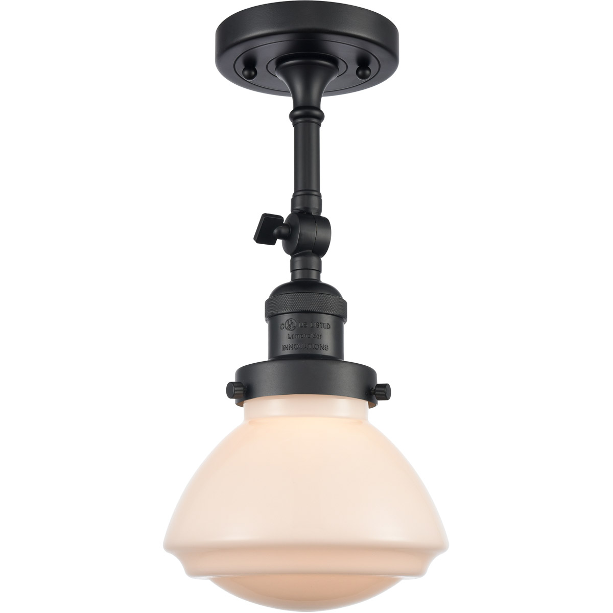 Franklin Restoration Olean 1 Light 7 inch Matte Black Sconce Wall Light in Matte White Glass, Franklin Restoration