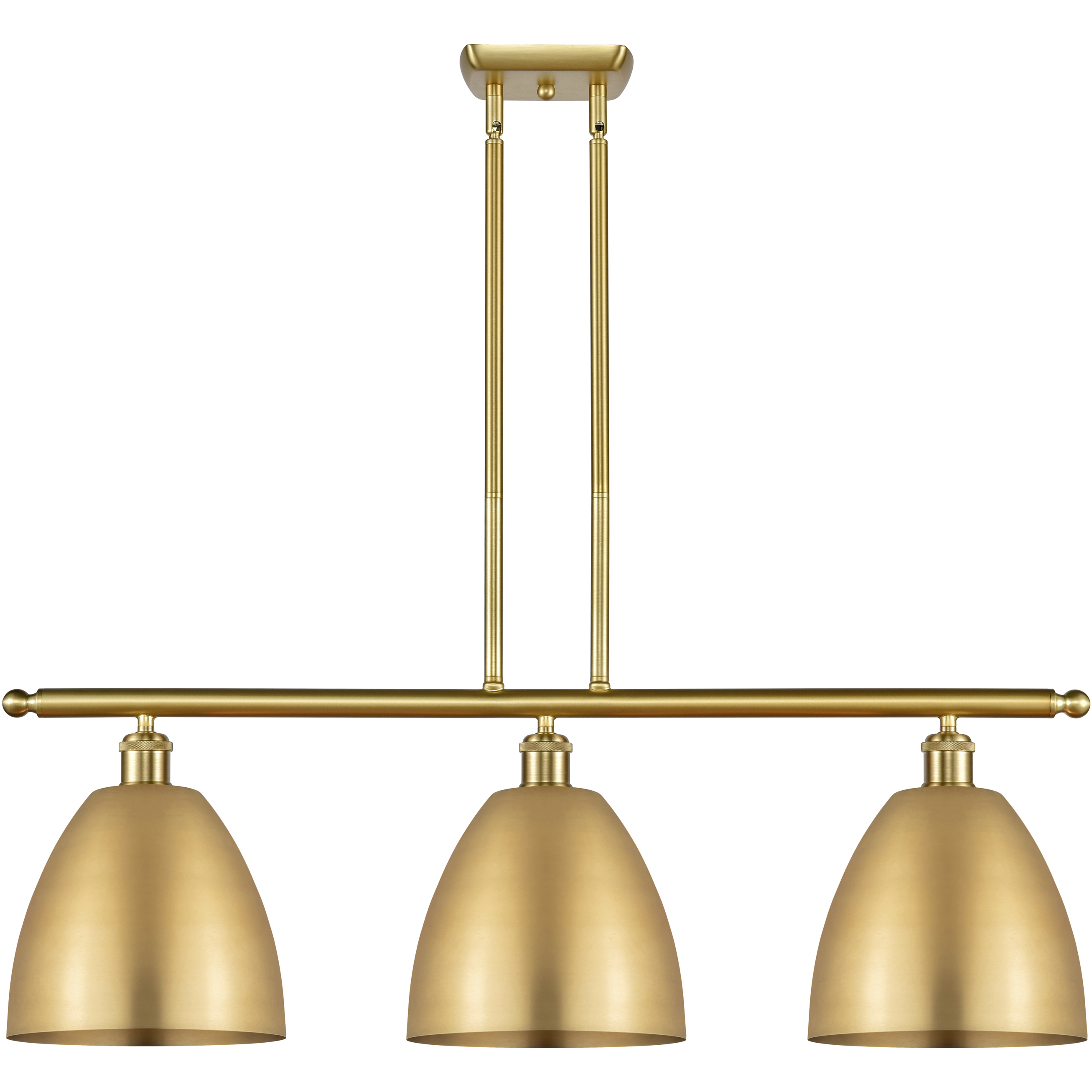 Ballston Dome LED 36 inch Satin Gold Island Light Ceiling Light